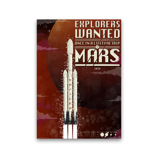 SpaceX by Wyatt9 Print Only