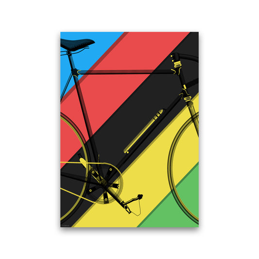World Champ Cycling Print by Wyatt9 Print Only