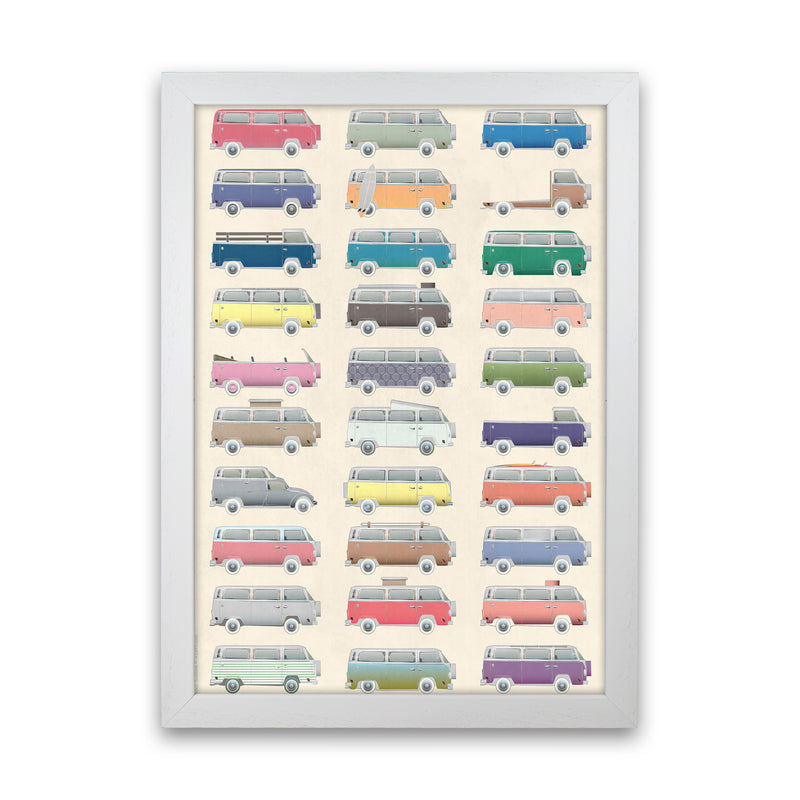 Camper Vintage Print by Wyatt9 White Grain
