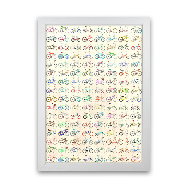 FAVE Cycling Art Print by Wyatt9 White Grain