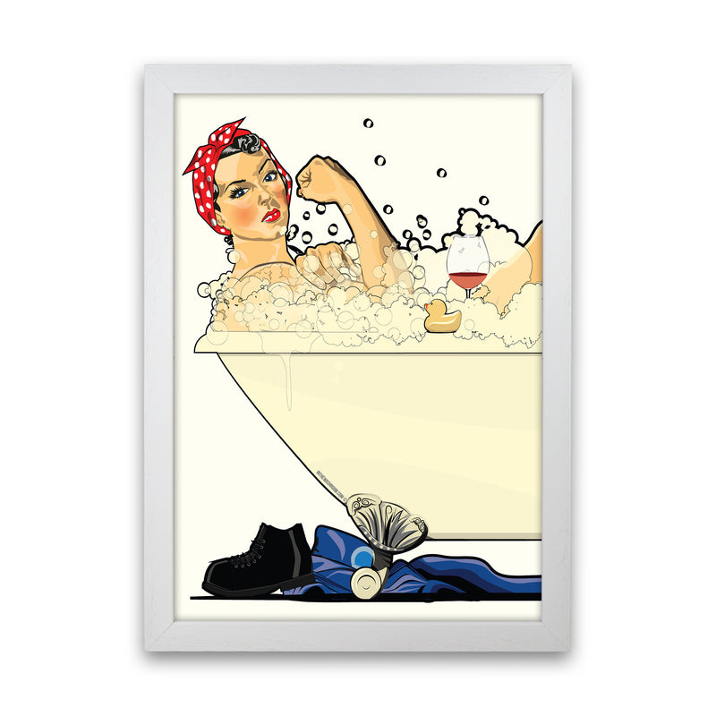 We Can Do It Bath by Wyatt9 White Grain