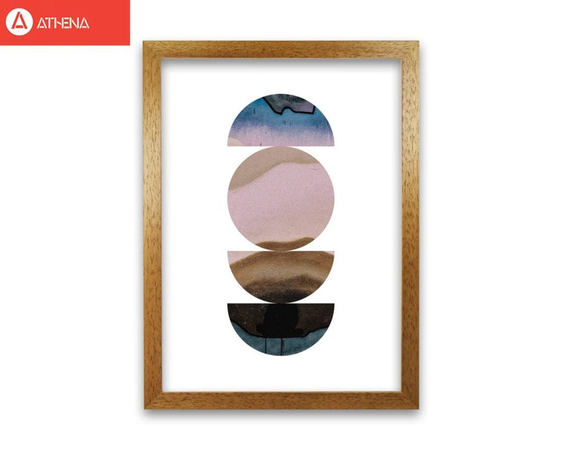 Abstract circles white background modern fine art print