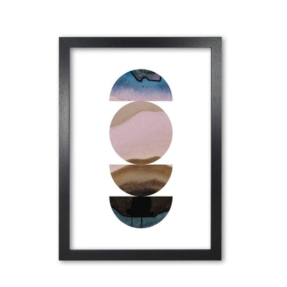 Abstract circles white background modern fine art print