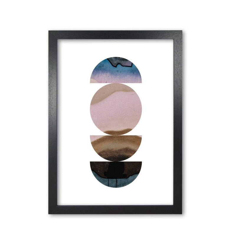 Abstract circles white background modern fine art print