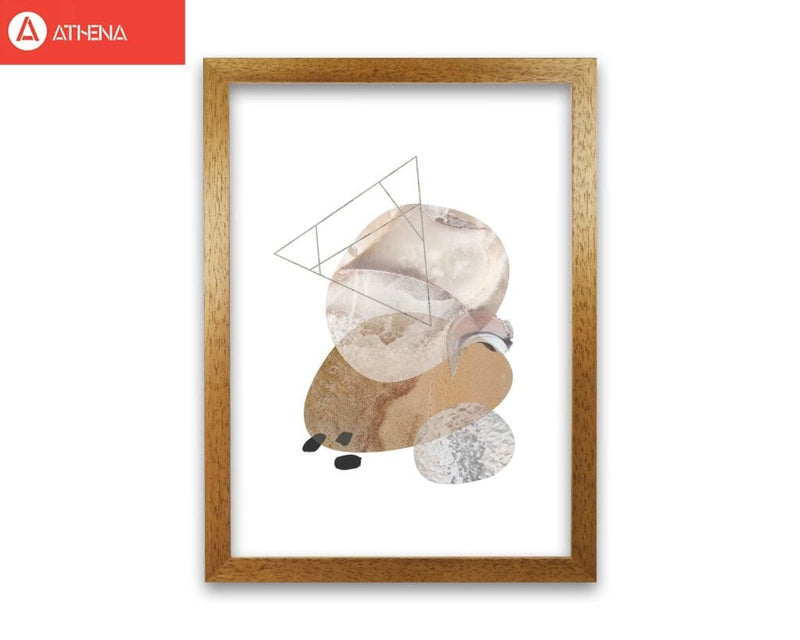 Abstract geometric pebble modern fine art print