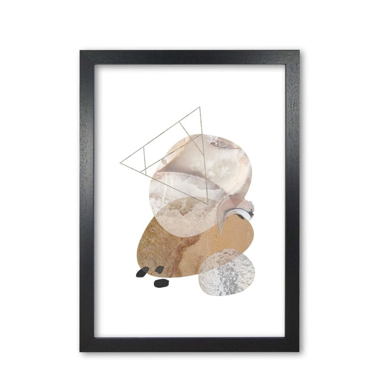 Abstract geometric pebble modern fine art print