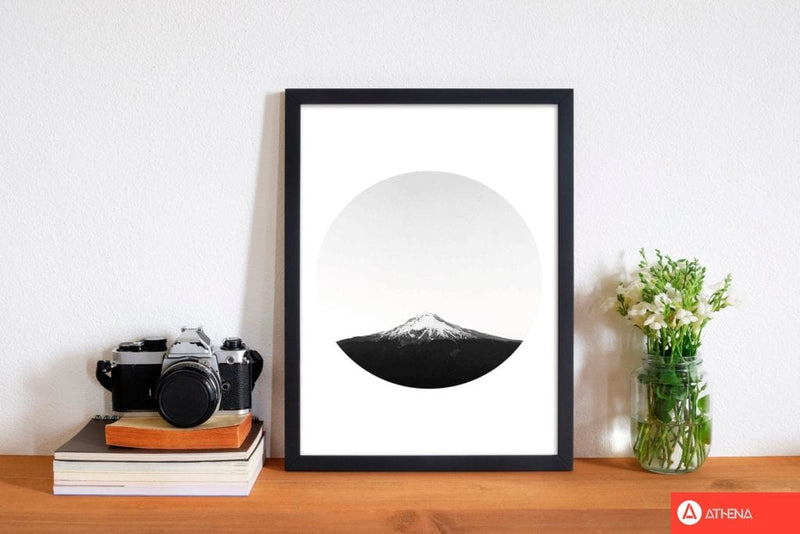 Abstract mountain modern fine art print