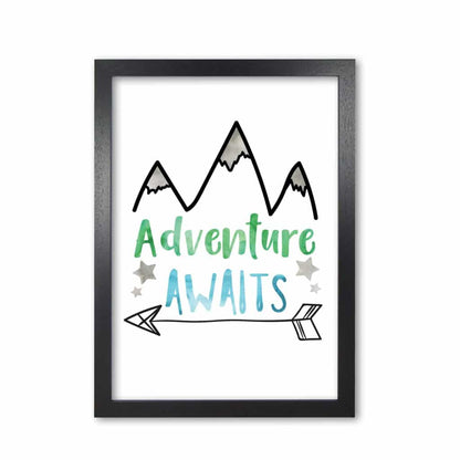 Adventure awaits watercolour modern fine art print