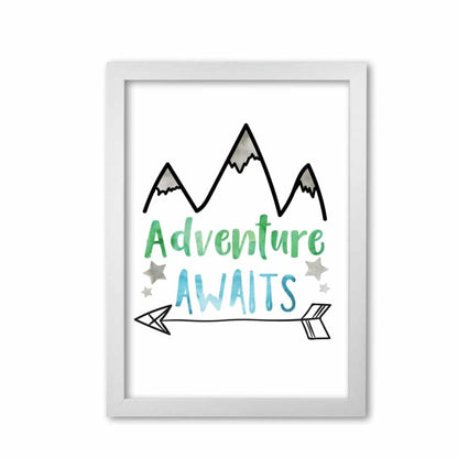 Adventure awaits watercolour modern fine art print