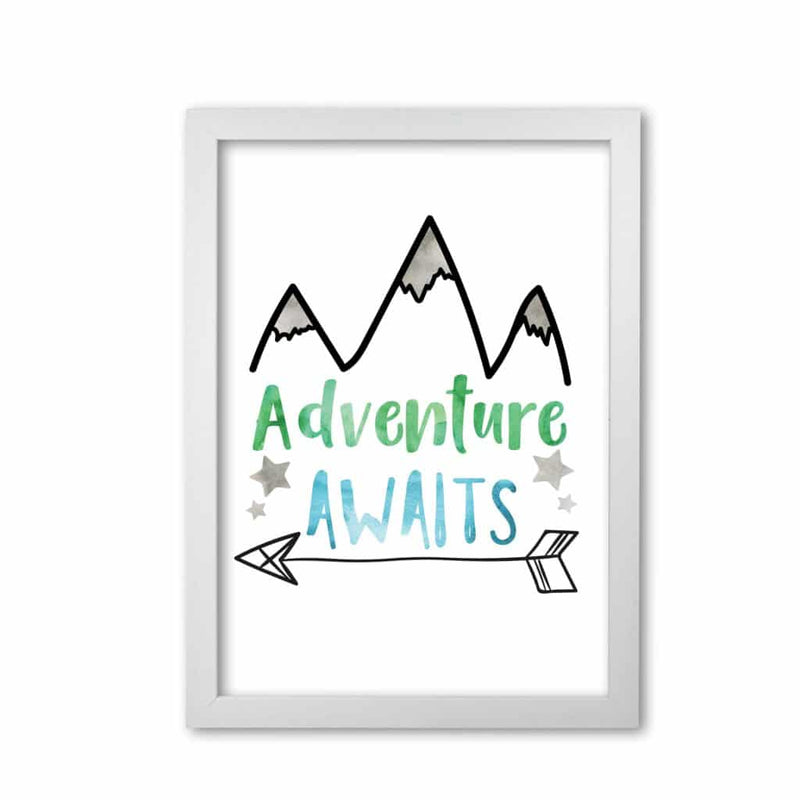 Adventure awaits watercolour modern fine art print