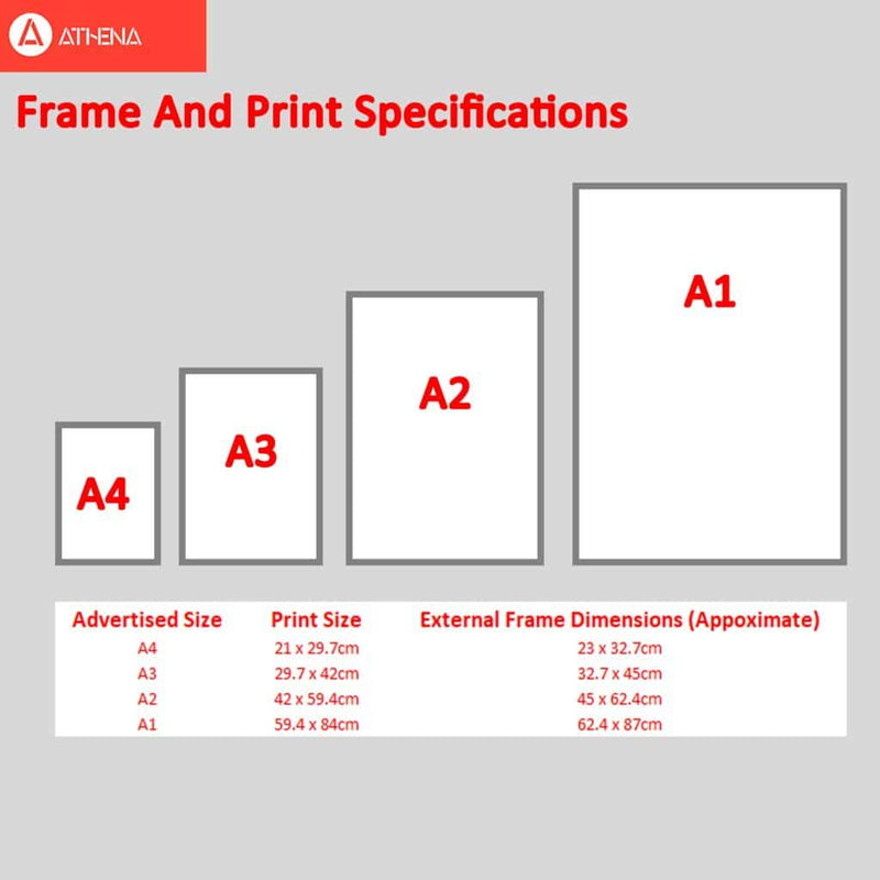 Ampersand black modern fine art print, framed typography wall art