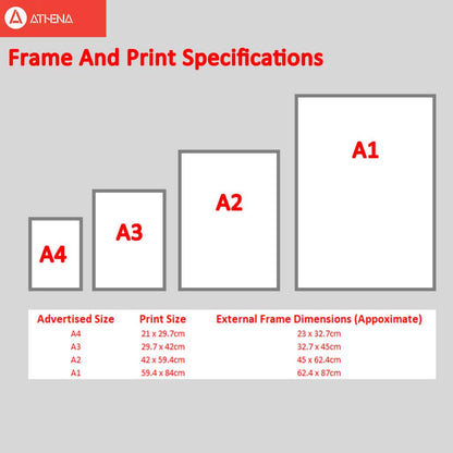 Ampersand modern fine art print, framed typography wall art