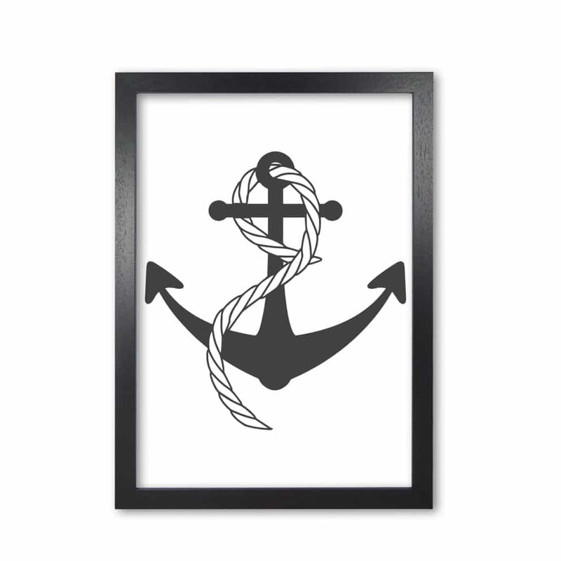 Anchor and rope modern fine art print