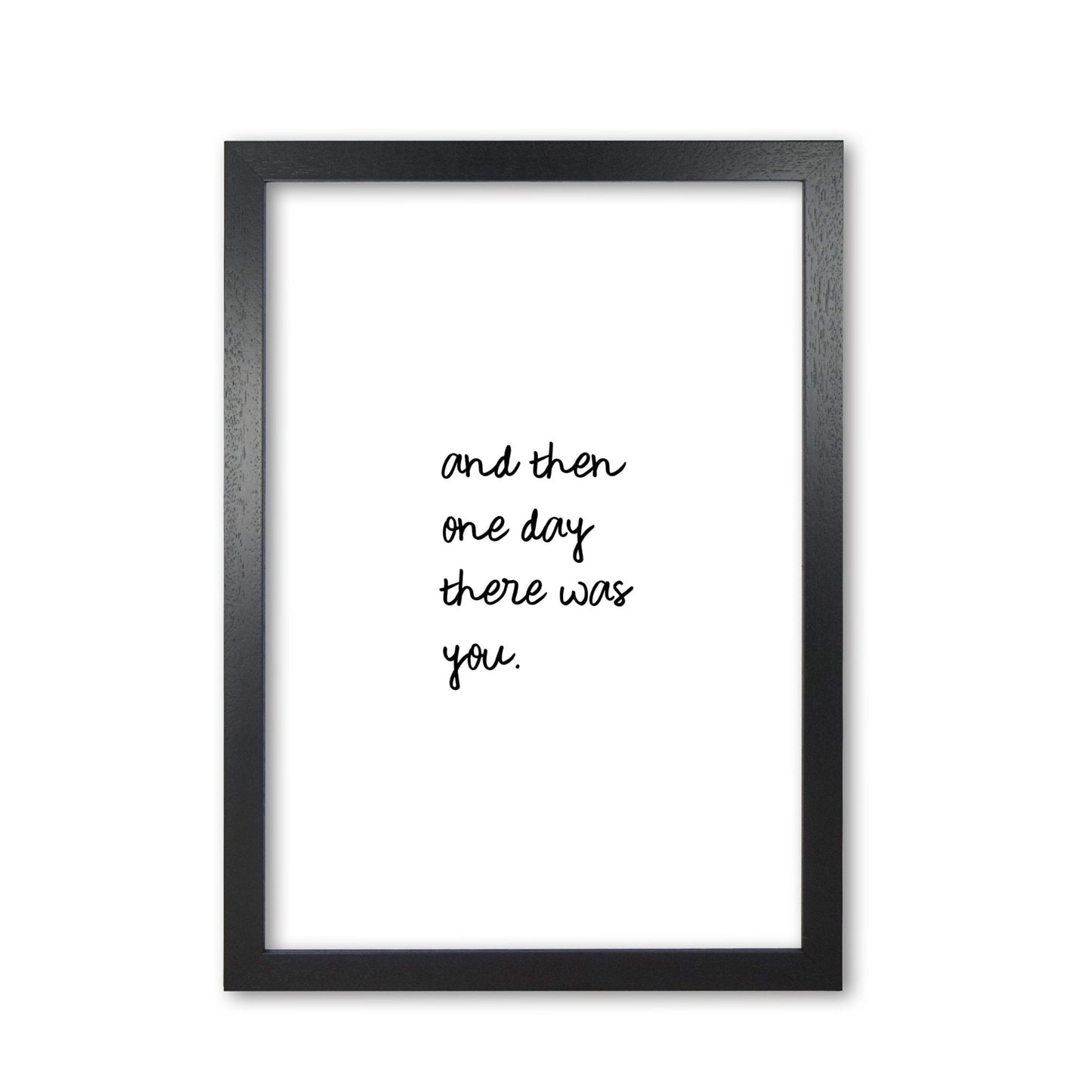 And then one day couples quote fine art print by orara studio