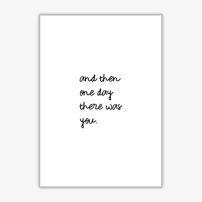 And then one day couples quote fine art print by orara studio