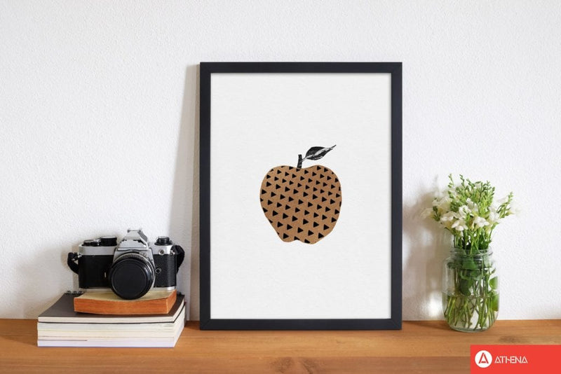 Apple fruit illustration fine art print by orara studio, framed kitchen wall art