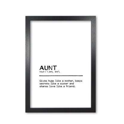 Aunt friend definition quote fine art print by orara studio