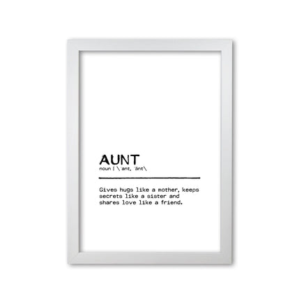Aunt friend definition quote fine art print by orara studio