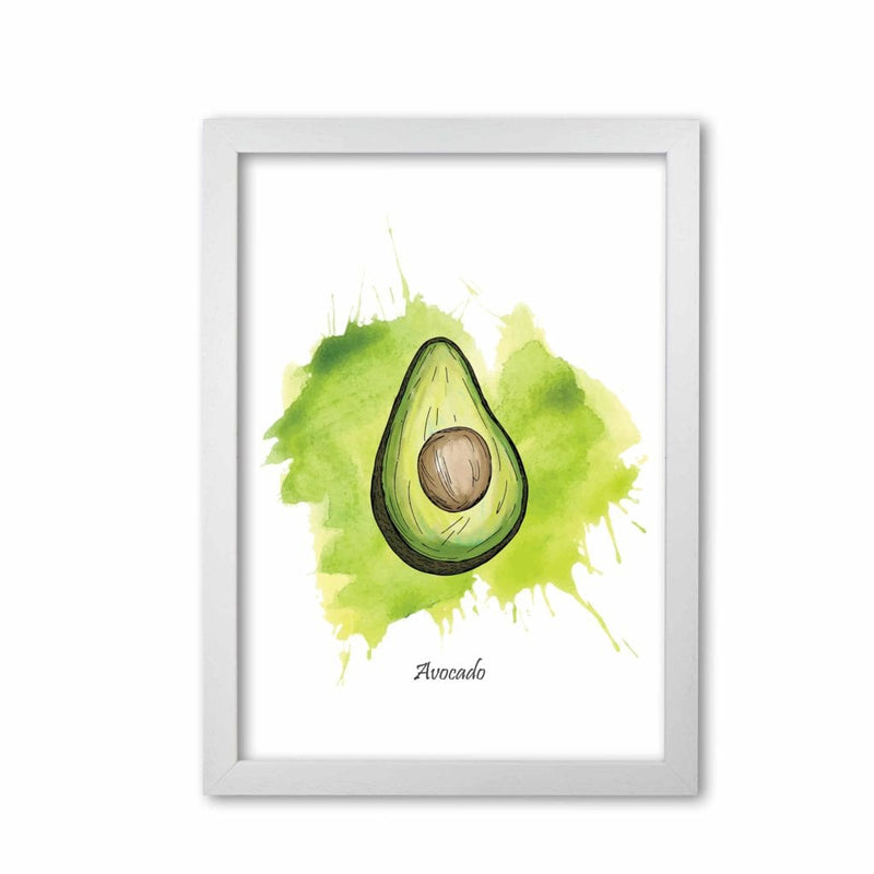 Avocado modern fine art print, framed kitchen wall art