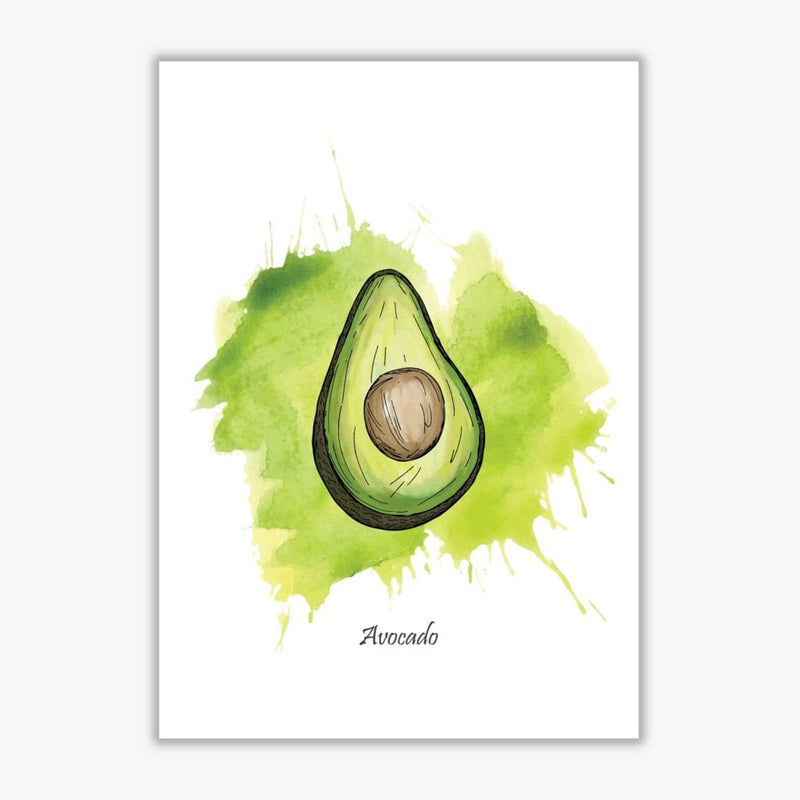 Avocado modern fine art print, framed kitchen wall art