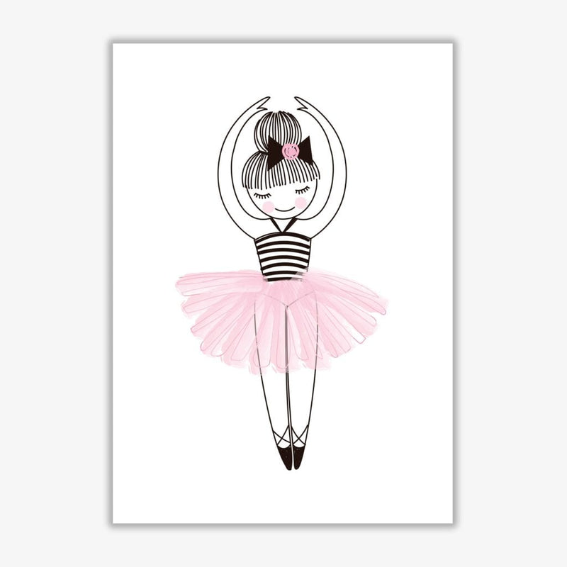 Ballerina modern fine art print, framed childrens nursey wall art poster
