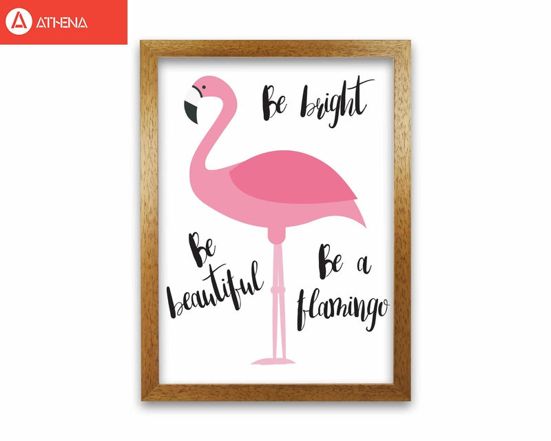 Be a flamingo modern fine art print
