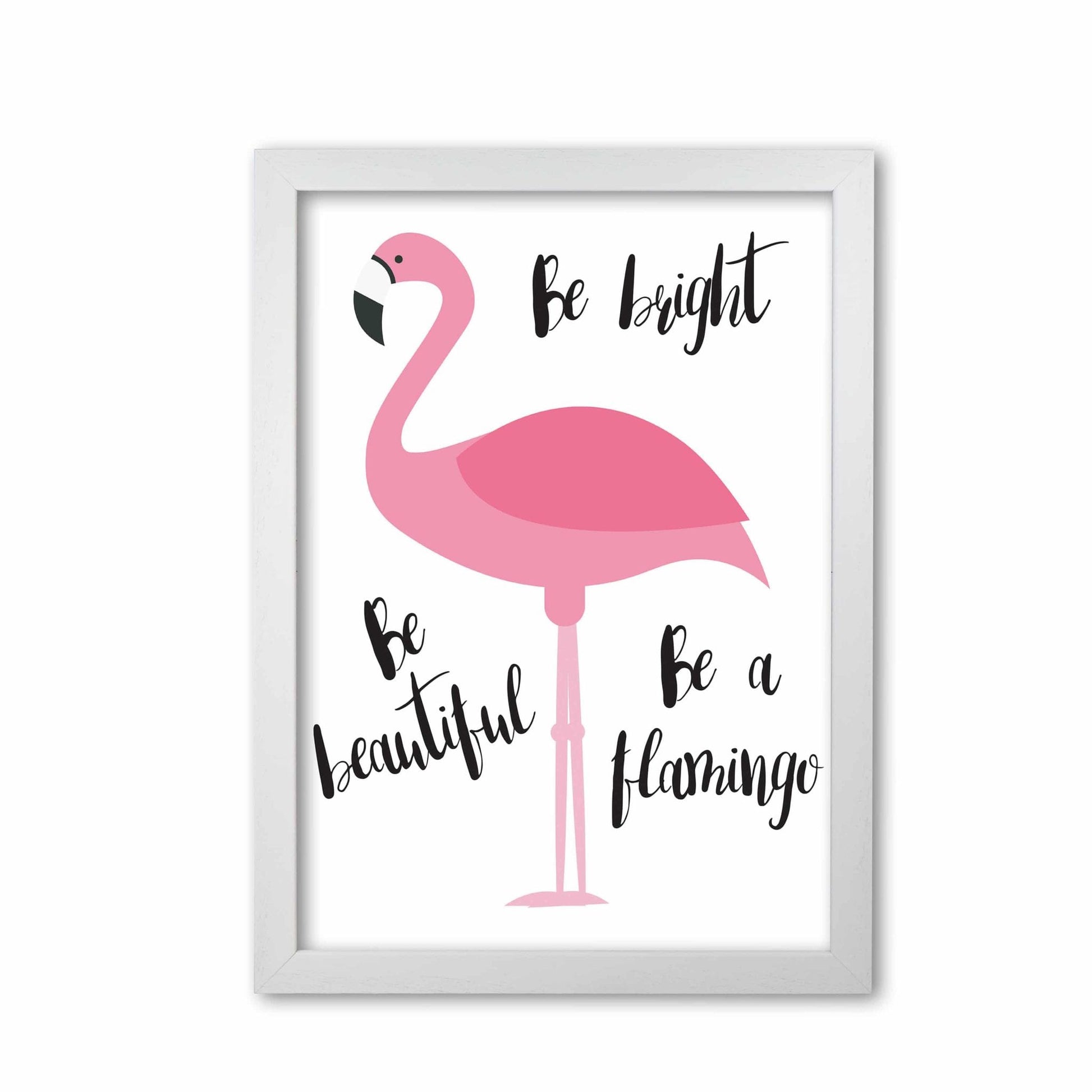 Be a flamingo modern fine art print
