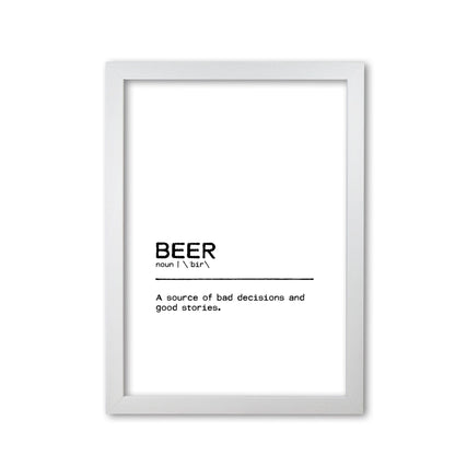 Beer stories definition quote fine art print by orara studio