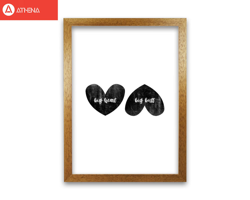 Big heart big butt humorous art fine art print by orara studio