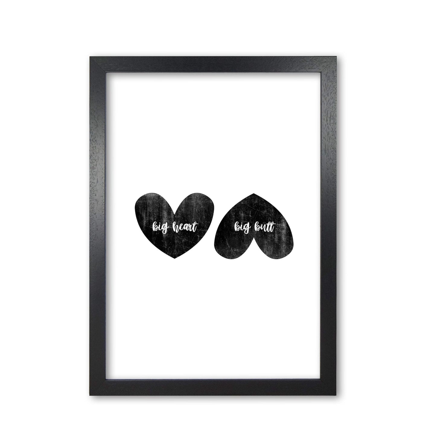 Big heart big butt humorous art fine art print by orara studio