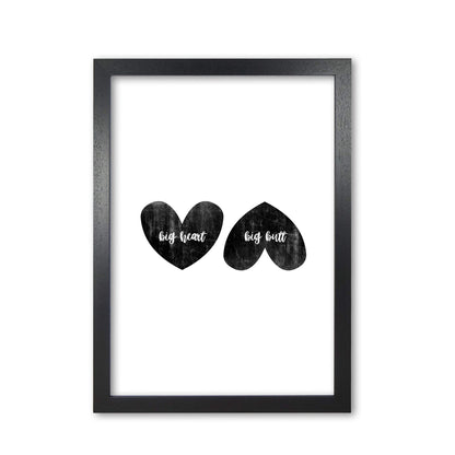 Big heart big butt humorous art fine art print by orara studio