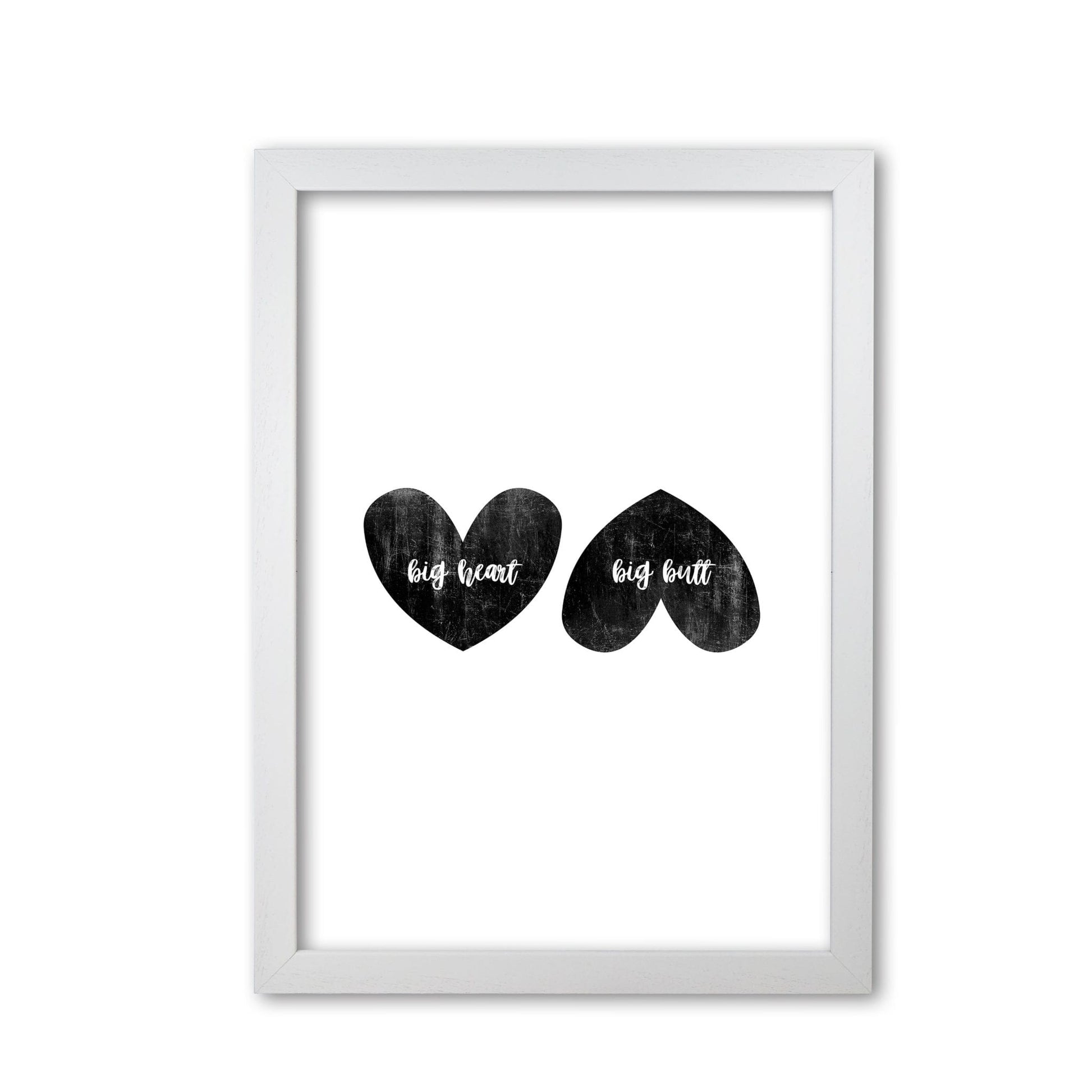 Big heart big butt humorous art fine art print by orara studio