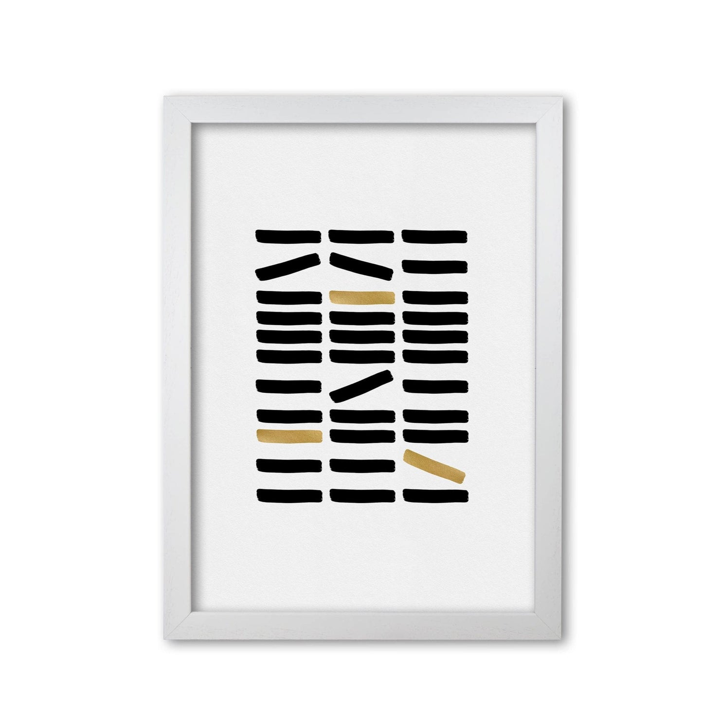 Black and gold abstract fine art print by orara studio