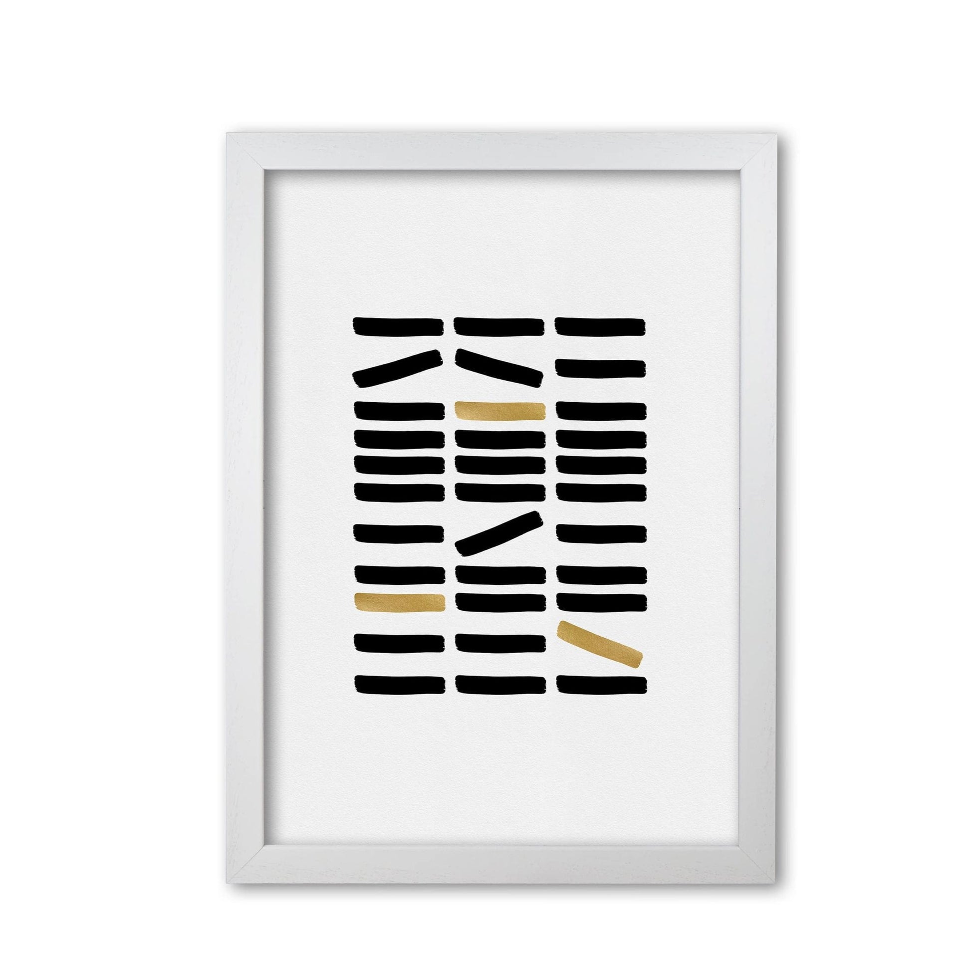 Black and gold abstract fine art print by orara studio