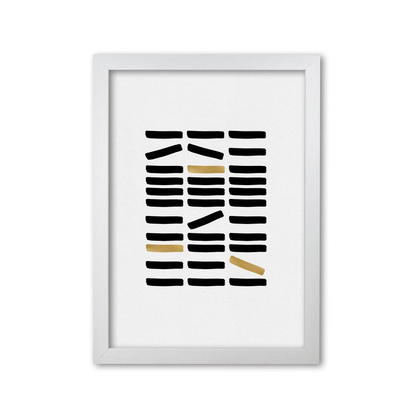 Black and gold abstract fine art print by orara studio