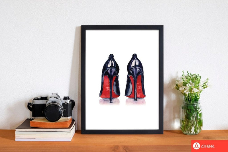 Black high heels modern fine art print