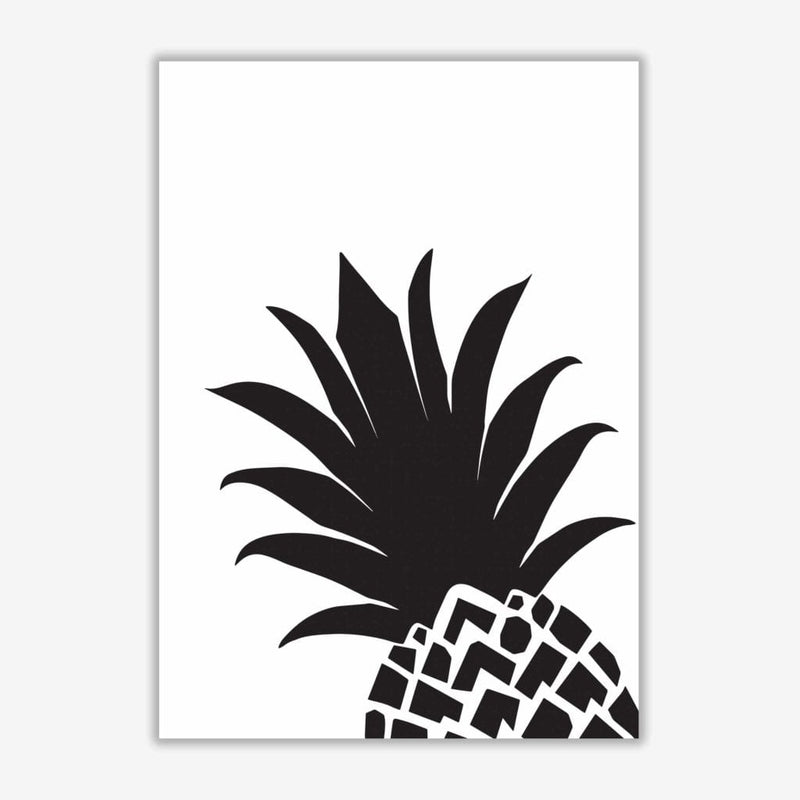 Black pineapple 1 modern fine art print, framed kitchen wall art