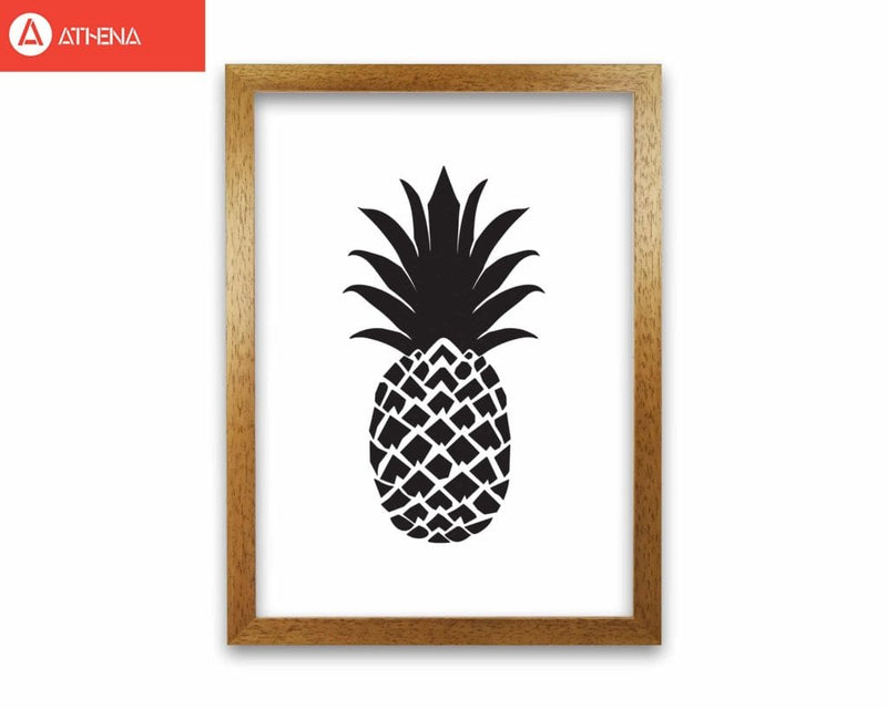 Black pineapple 2 modern fine art print, framed kitchen wall art