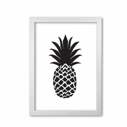 Black pineapple 2 modern fine art print, framed kitchen wall art
