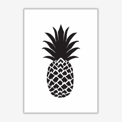 Black pineapple 2 modern fine art print, framed kitchen wall art