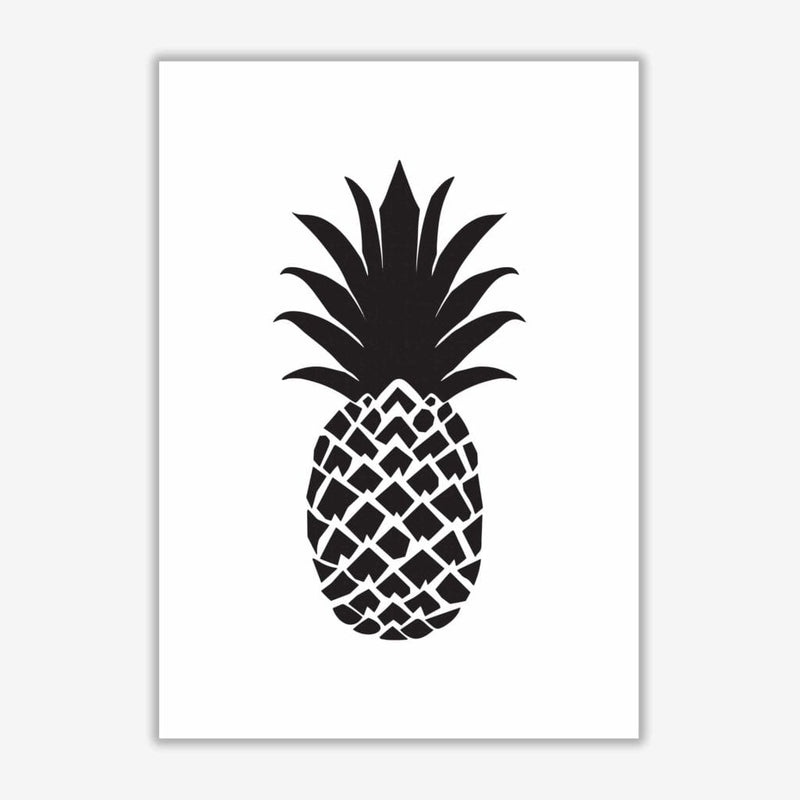Black pineapple 2 modern fine art print, framed kitchen wall art