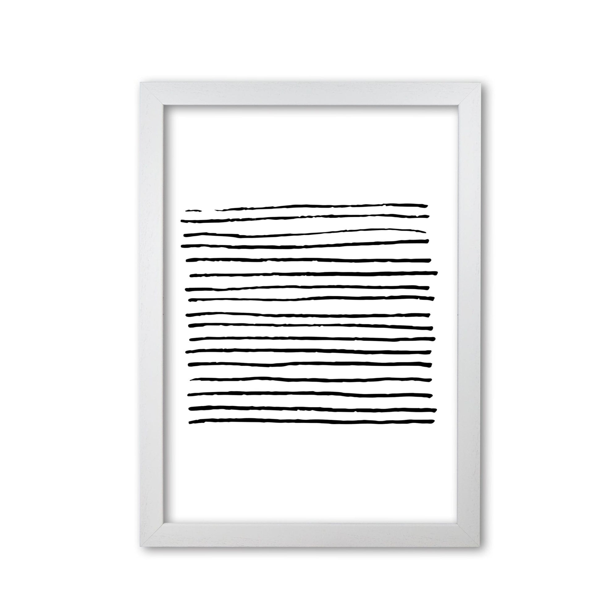 Black zebra lines abstract modern fine art print