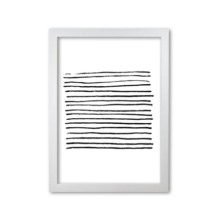 Black zebra lines abstract modern fine art print