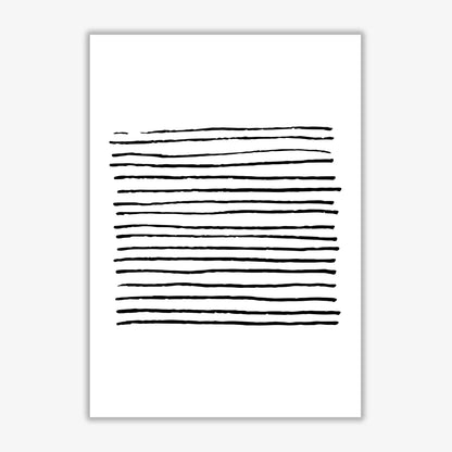 Black zebra lines abstract modern fine art print