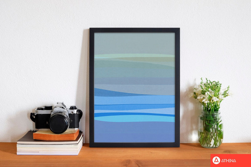 Blue abstract i fine art print by orara studio