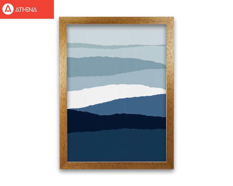Blue abstract ii fine art print by orara studio