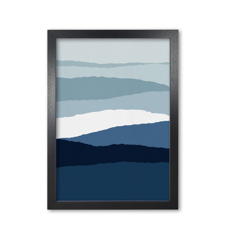 Blue abstract ii fine art print by orara studio