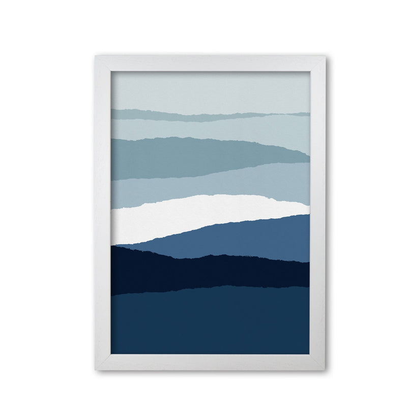 Blue abstract ii fine art print by orara studio