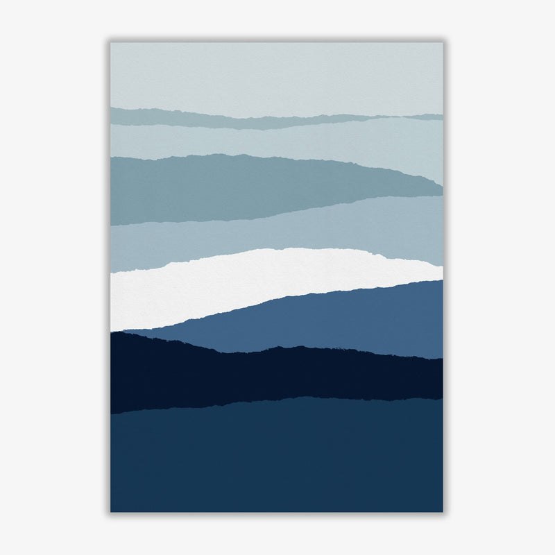 Blue abstract ii fine art print by orara studio