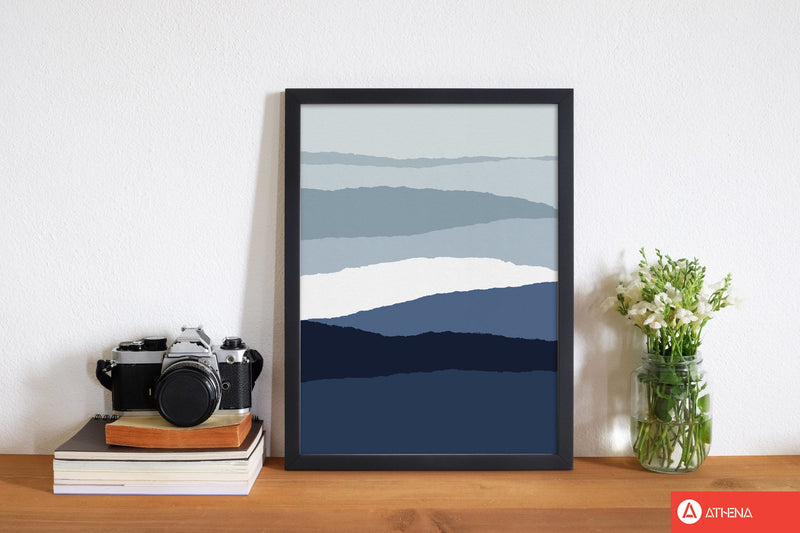 Blue abstract ii fine art print by orara studio